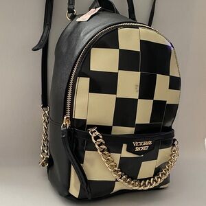 Y2K Victoria's Secret Checker Patterned Backpack